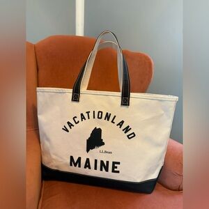 L.L. Bean Vacationland Maine Boat & Tote